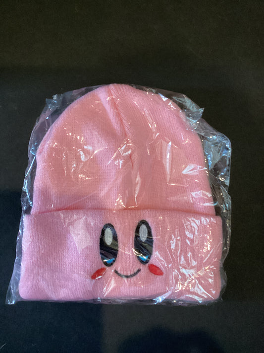 Pink character beanie