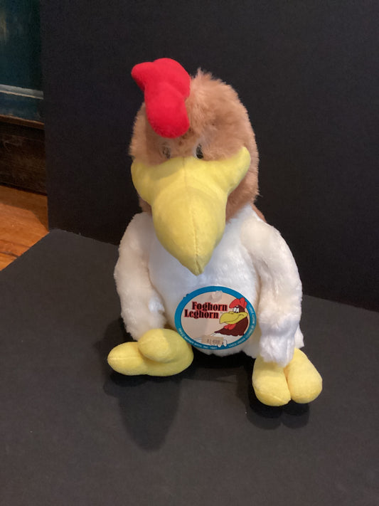 Overly Confident rooster cartoon plushie