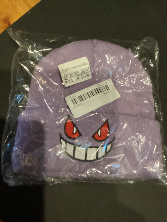 Purple character beanie